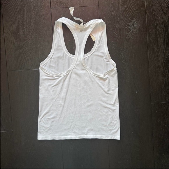 Fabletics White Racerback Tank Top - Picture 4 of 5